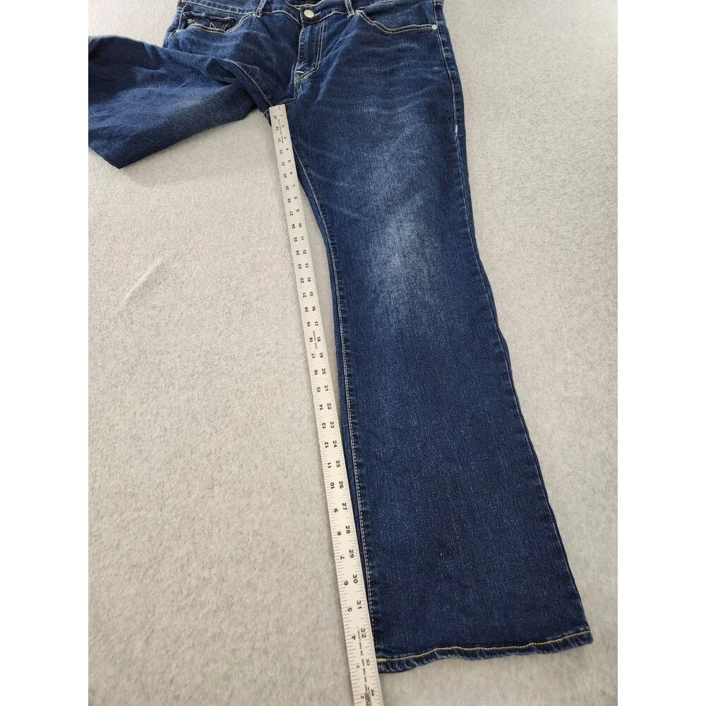 True Religion Billy Jeans 38‎ Flap T Snap Bootcut Relaxed Stretch 42 40x34